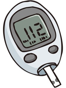 血糖自己測定器イラスト